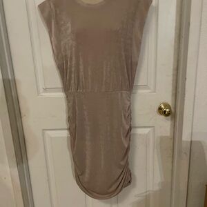 Socialite Tan Midi Dress